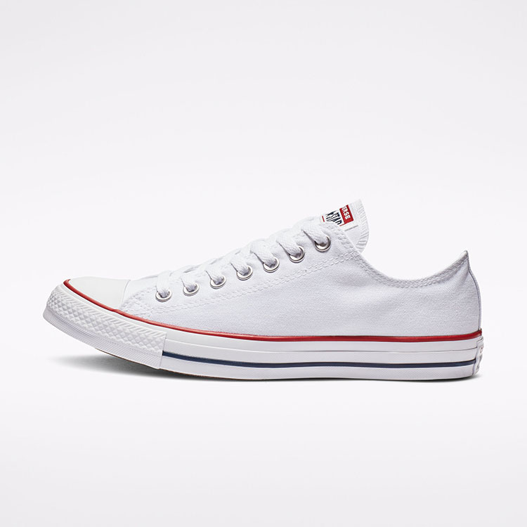 Converse classic thấp cổ vải trắng