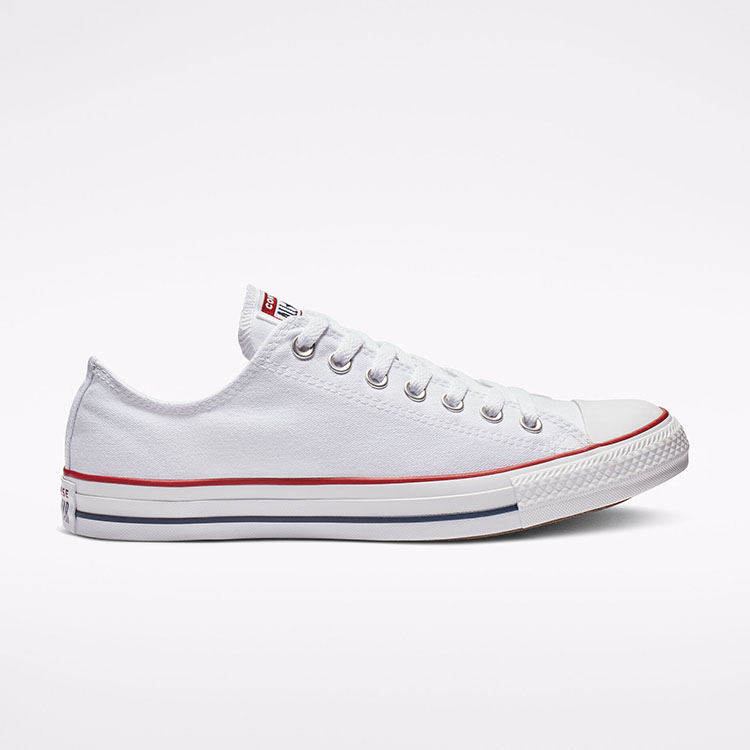 Converse classic thấp cổ vải trắng