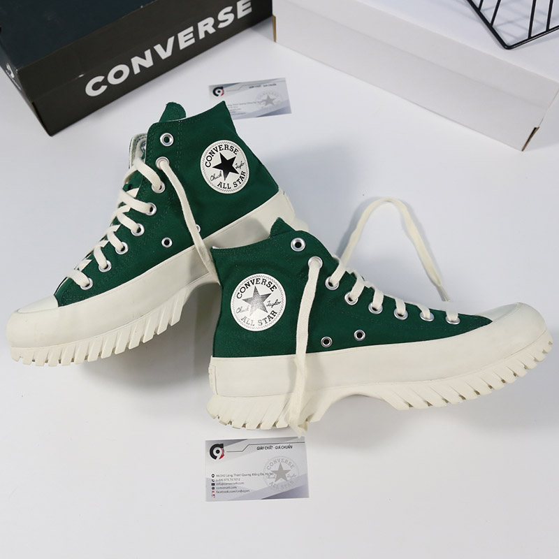 Giày Converse Chuck Lugged 2.0 cao cổ vải xanh CCVX069