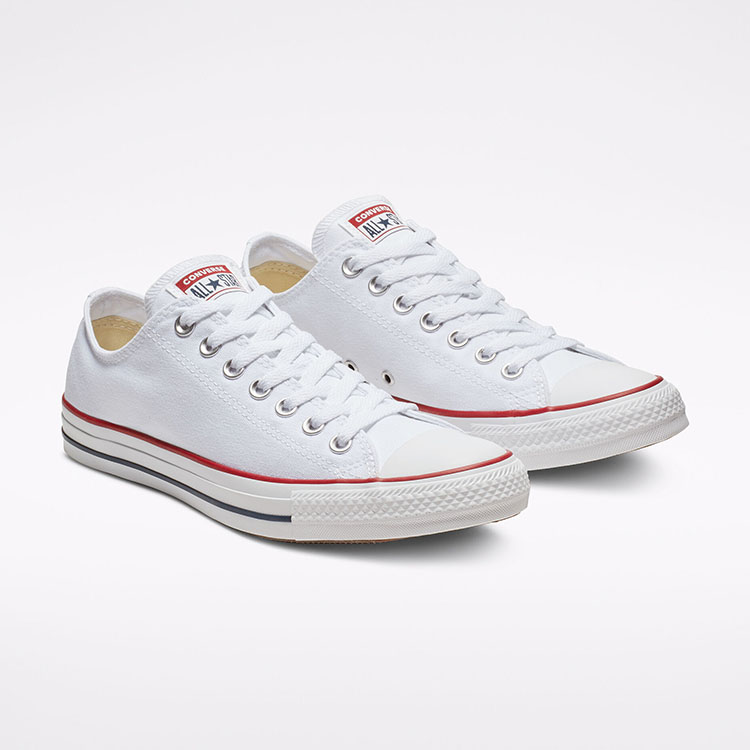 Converse classic thấp cổ vải trắng