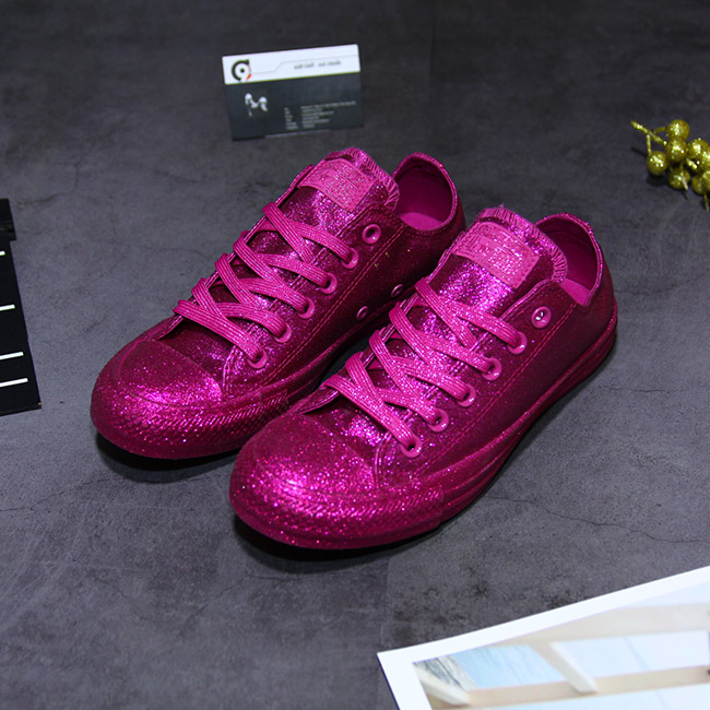 Outlet Converse thấp cổ vải tím