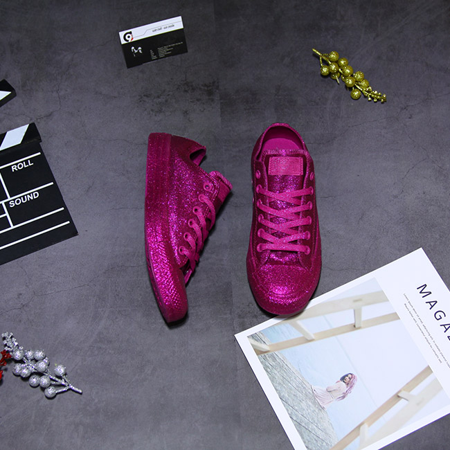 Outlet Converse thấp cổ vải tím