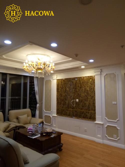 thi công phào chỉ PU khung tranh