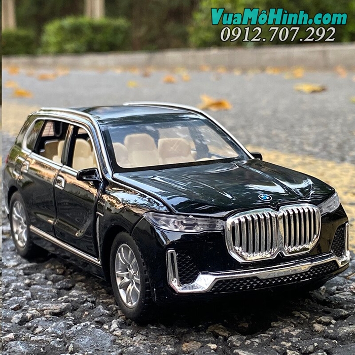 Mô hình tĩnh xe ô tô BMW X7 tỉ lệ 1:32 vỏ sắt xe mô hình oto mini