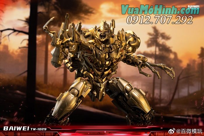 Mô hình transformers Baiwei TW1029 Megatron KO SS13 transformer robot biến hình thành xe tăng