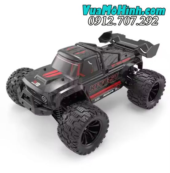 KPFAST - Xe Monster Truck bản PRO 75km/h, động cơ Brushless, pin 3S bánh răng full kim loại, 4WD, 2.4Ghz