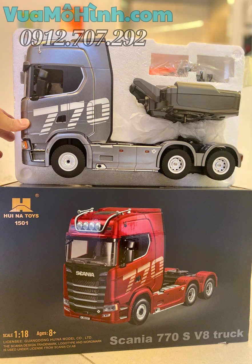 xe Móc điều khiển từ xa Huina1501 Scania 770S đời thật
