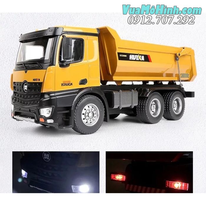 Xe tải ben công trình điều khiển từ xa Huina 1582 đồ chơi xe tải