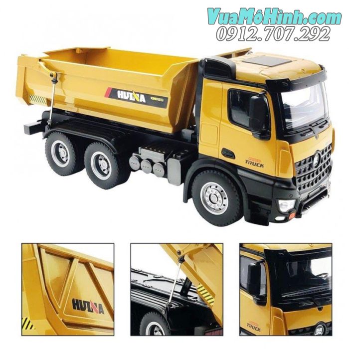 Xe tải ben công trình điều khiển từ xa Huina 1582 đồ chơi xe tải