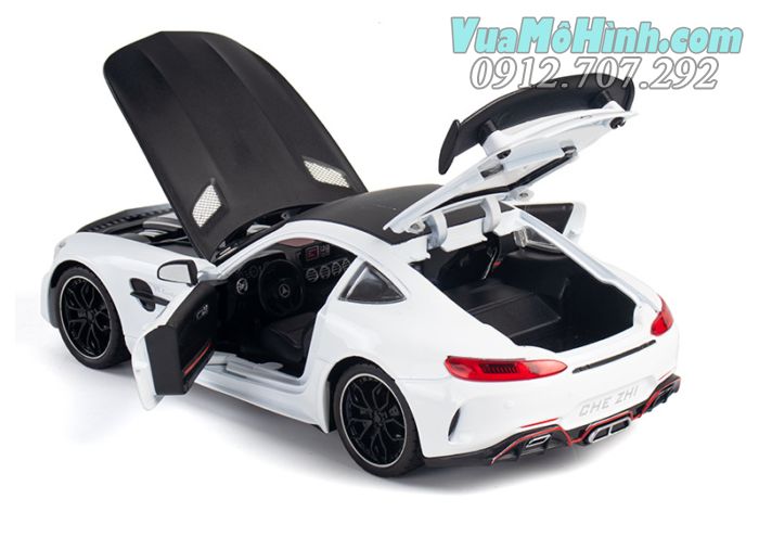 Mô hình tĩnh xe ô tô oto Mercedes AMG GTR tỉ lệ 1:24 hãng chezhi