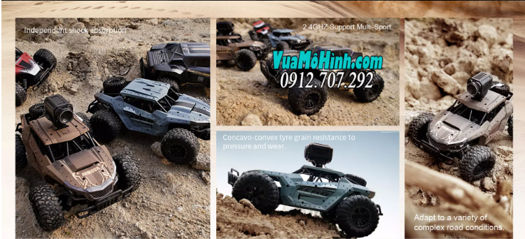 Xe địa hình điều khiển từ xa Heliway có camera HD 720p