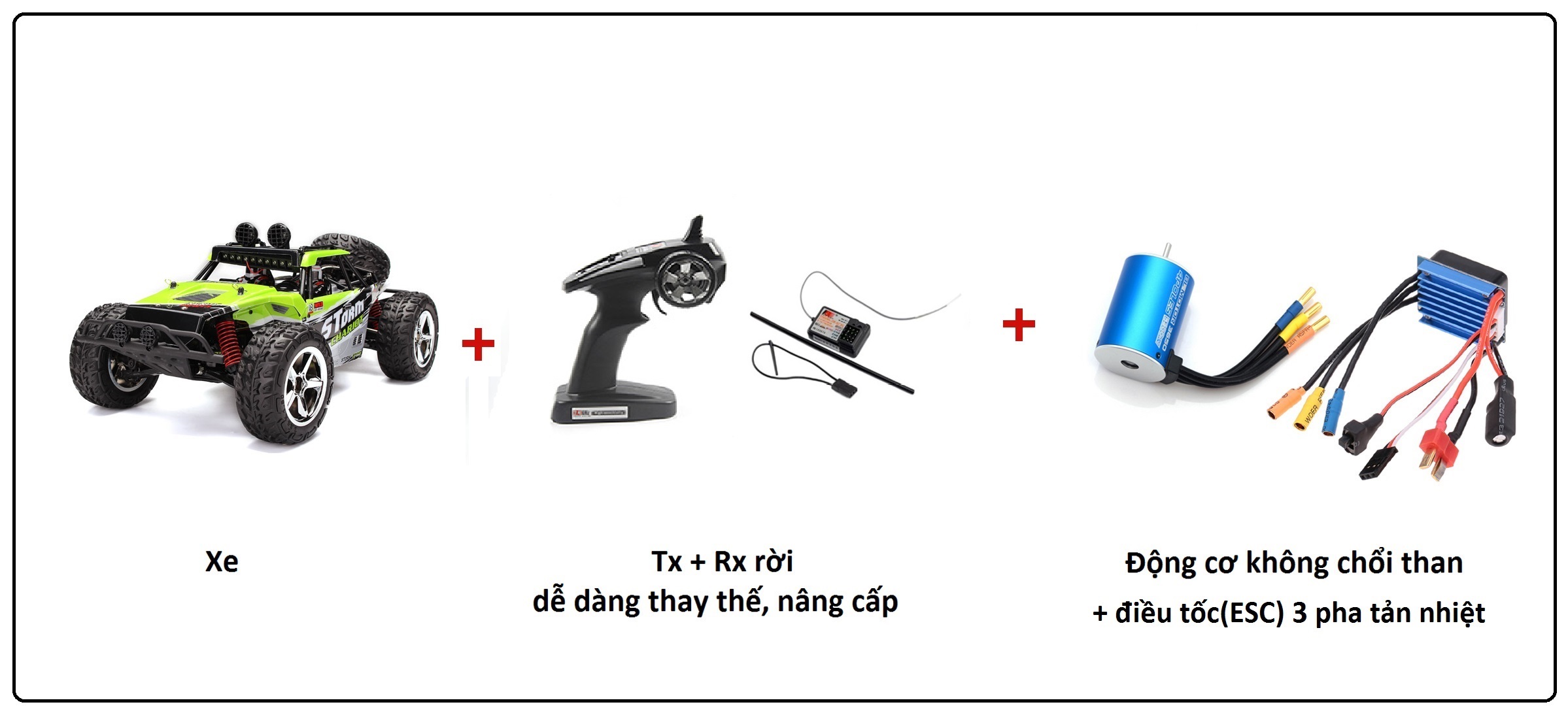 đồ chơi mô hình xe hơi subotech bg1513 xe ô tô đua địa hình off road điều khiển từ xa 2 cầu chính hãng tốc độ cao