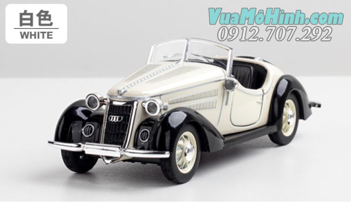 Mô hình tĩnh xe ô tô Audi Wanderer W25K Roadster 1936 tỉ lệ 1:32 vỏ kim loại
