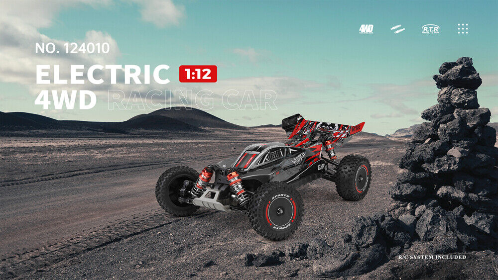 Xe điều khiển từ xa Wltoys 124010 RTR - 1:12 4WD Off-Road tốc độ cao 55km/h
