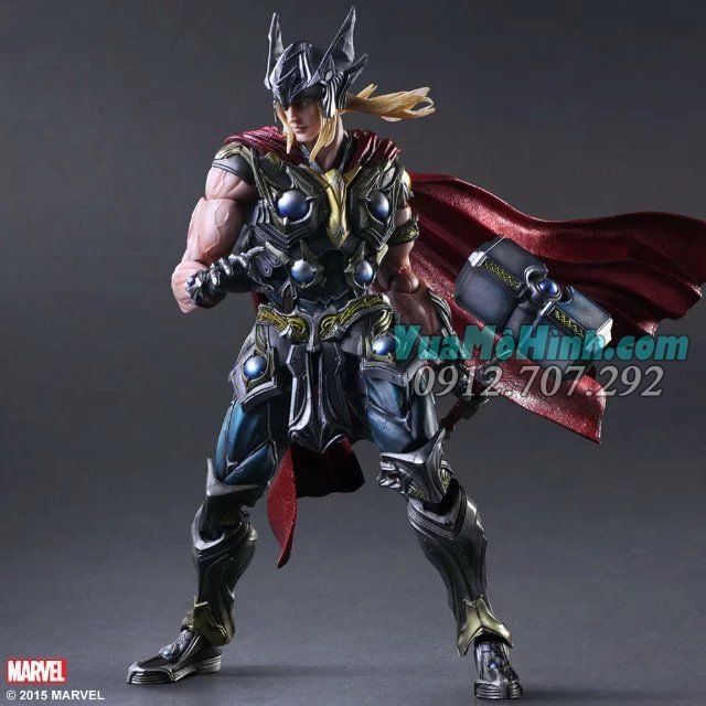 Mô hình nhân vật Thor thần sấm Marvel Universe Variant Play Arts Kai Action Figure