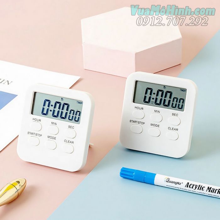 Đồng hồ hẹn giờ đếm ngược đa năng hẹn giờ khi nấu ăn mini