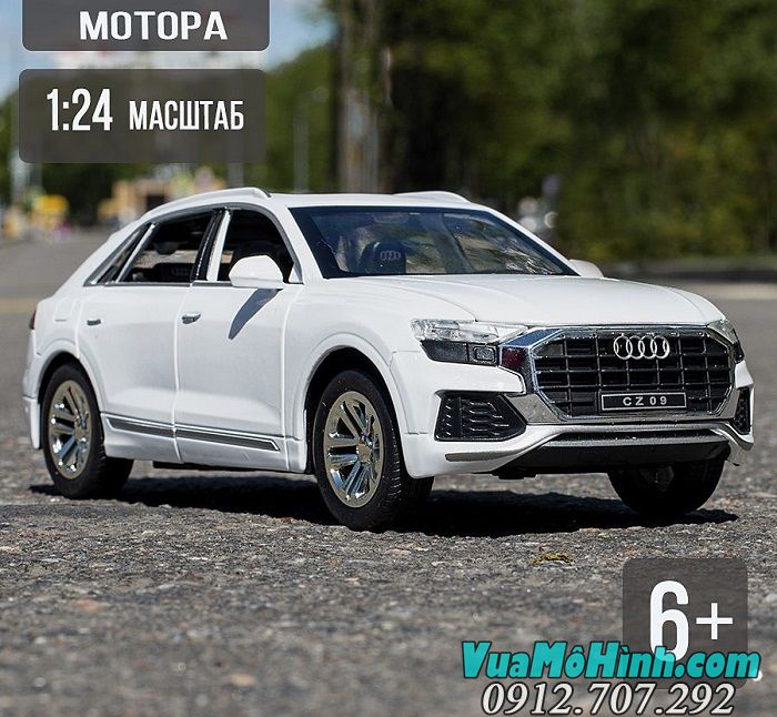 Mô hình xe ô tô Audi Q8 tỉ lệ 1:24 hãng Chezhi