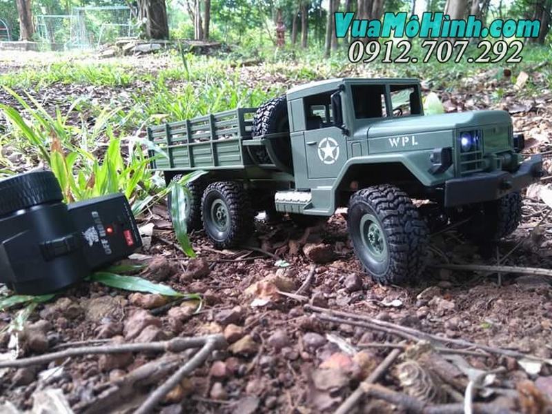 xe tải quân sự mỹ WPL B16 tỉ lệ 1/16 6wd B-16 ô tô RC REO M35 6x6 RTR