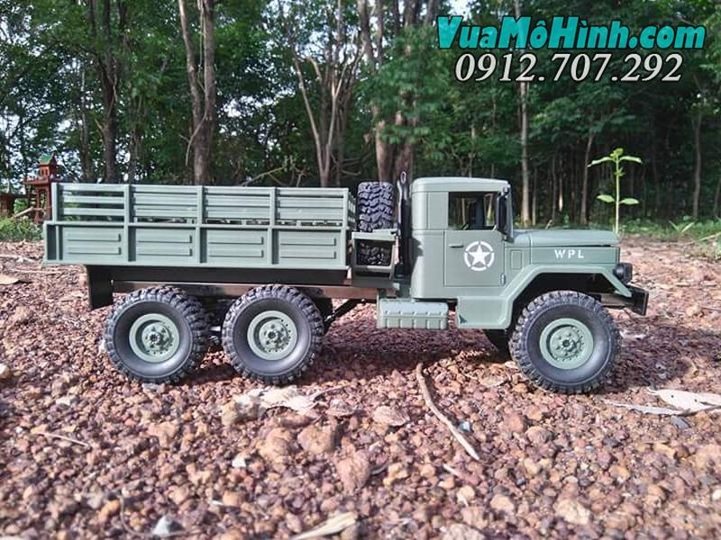 xe tải quân sự mỹ WPL B16 tỉ lệ 1/16 6wd B-16 ô tô RC REO M35 6x6 RTR