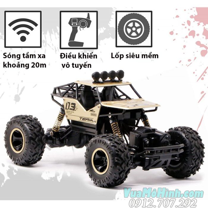 Xe ô tô địa hình điều khiển từ xa Rock Crawler Tỷ Lệ 1:16