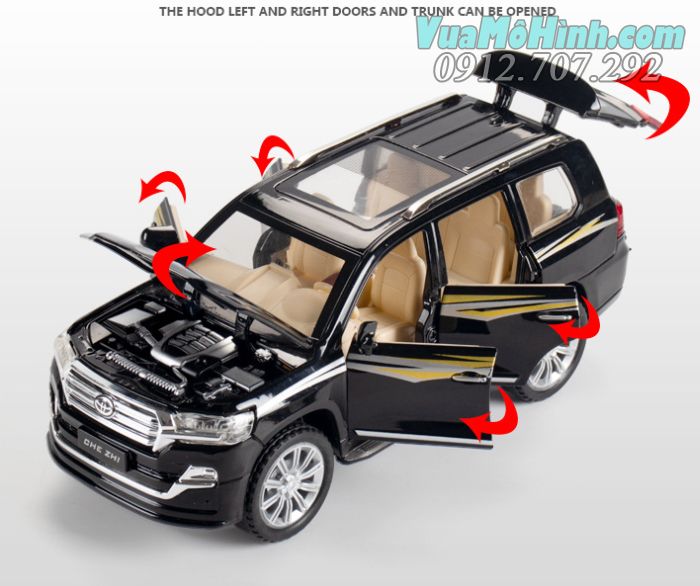 Mô hình xe ô tô Toyota Land Cruiser PRADO tỉ lệ 1:24