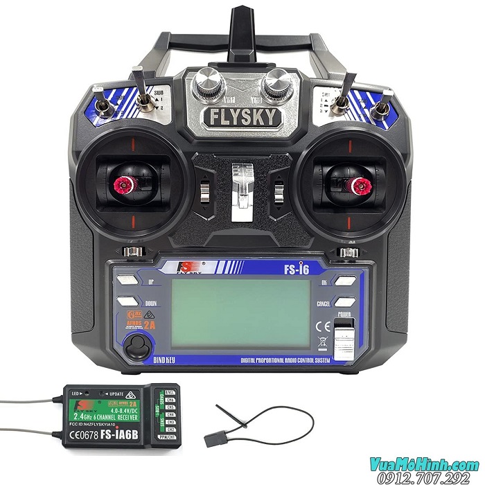 Flysky FS-i6 FSi6 FS i6 Fly Sky TX RX tay cầm điều khiển từ xa