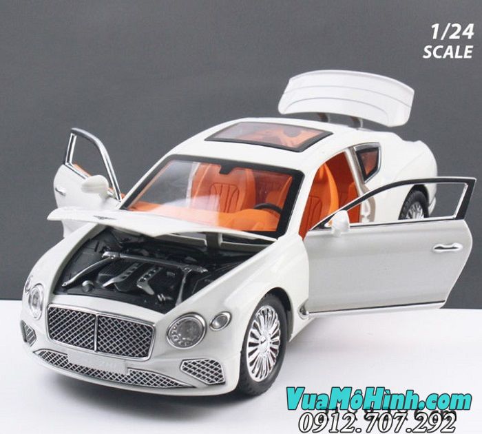 Mô hình xe ô tô Bentley Continental tỉ lệ 1/24 hãng Chezhi