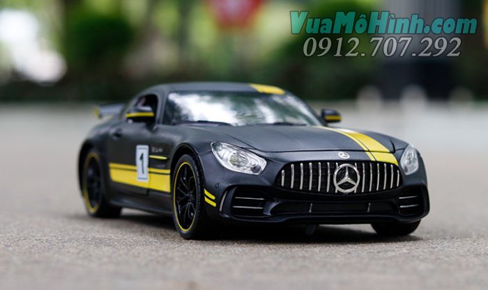 Mô hình tĩnh xe ô tô oto Mercedes AMG GTR tỉ lệ 1:24 hãng chezhi