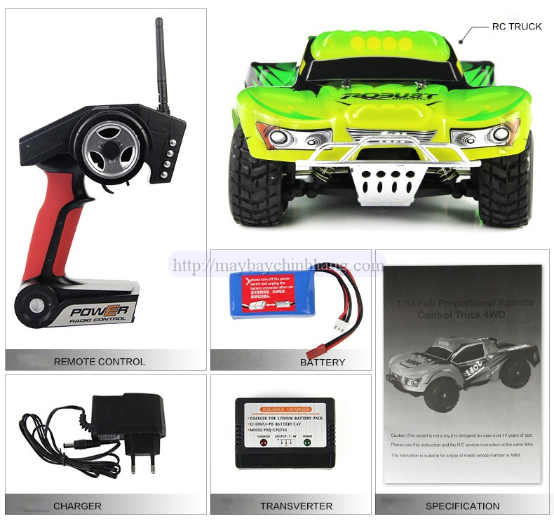 đồ chơi mô hình xe hơi WLtoys A969 xe ô tô đua địa hình off road điều khiển từ xa 2 cầu chính hãng tốc độ cao