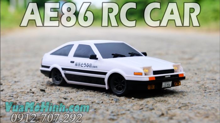 Ô tô điều khiển từ xa AE86 tỉ lệ 1/18 mô hình xe toyota cổ đồ chơi xe hơi