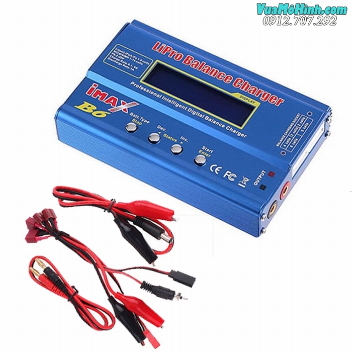 bộ sạc pin lipo đa năng cân bằng imax b6 80W copy fake