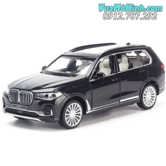 Mô hình tĩnh xe ô tô BMW X7 tỉ lệ 1:32 vỏ sắt, đồ chơi xe hơi BMW X7