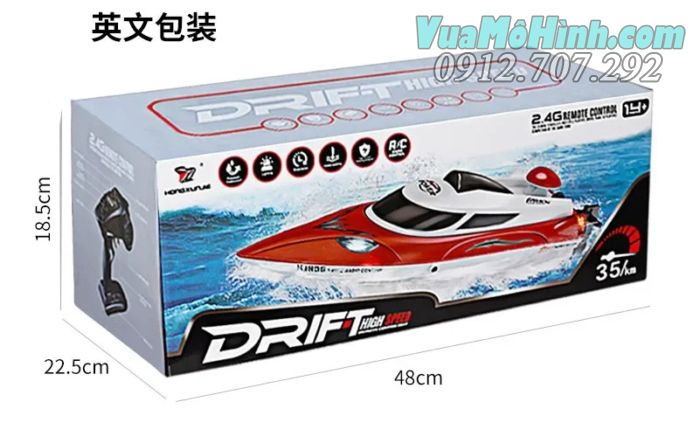 tàu thuyền xuồng cano điều khiển từ xa HJ806B HJ806 HJ 806 806B