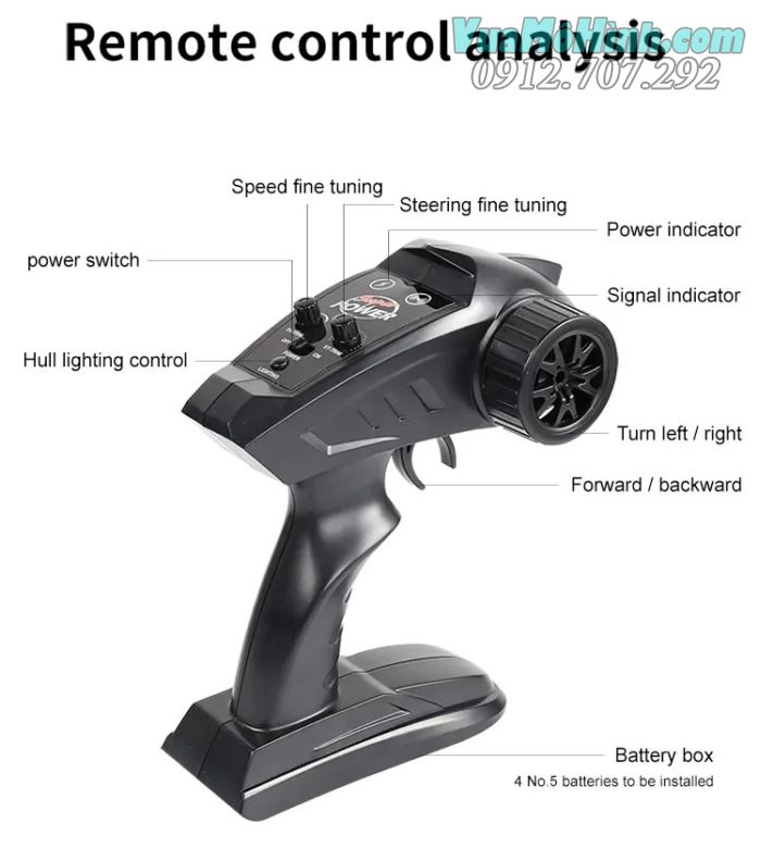 tàu thuyền xuồng cano điều khiển từ xa HJ806B HJ806 HJ 806 806B