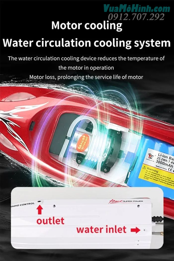 tàu thuyền xuồng cano điều khiển từ xa HJ806B HJ806 HJ 806 806B