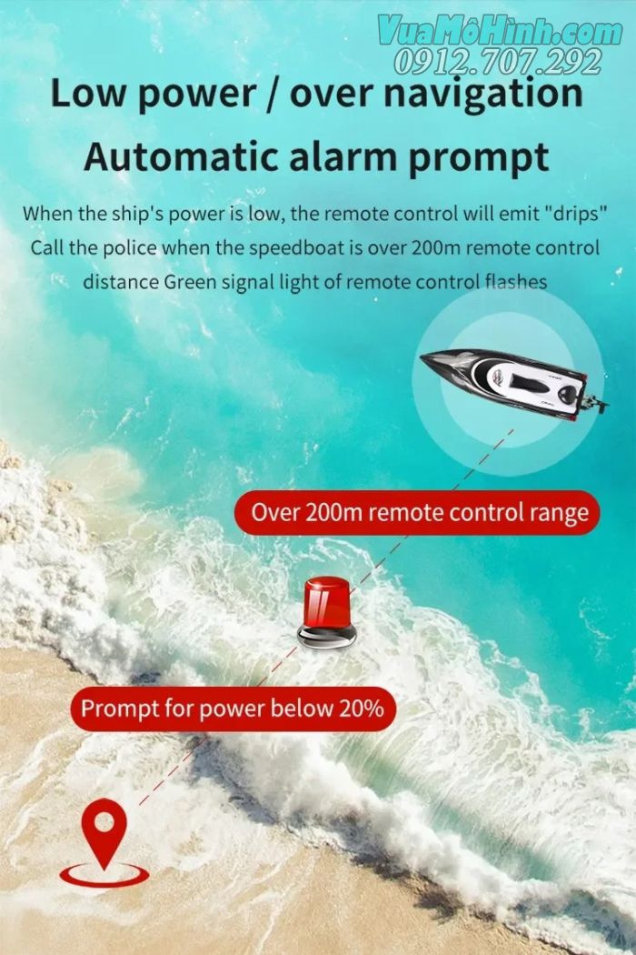tàu thuyền xuồng cano điều khiển từ xa HJ806B HJ806 HJ 806 806B