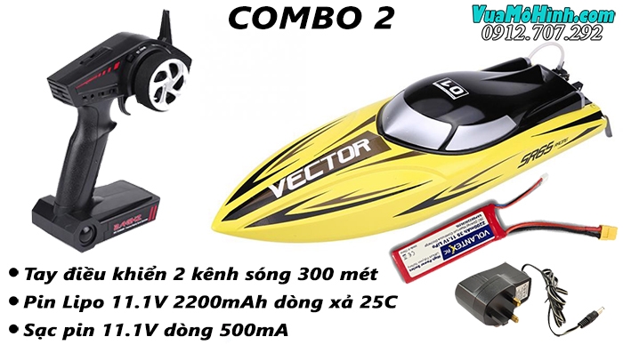 Vector SR65 v792-5 tàu Cano Volantex điều khiển từ xa pnp tốc độ cao ft001