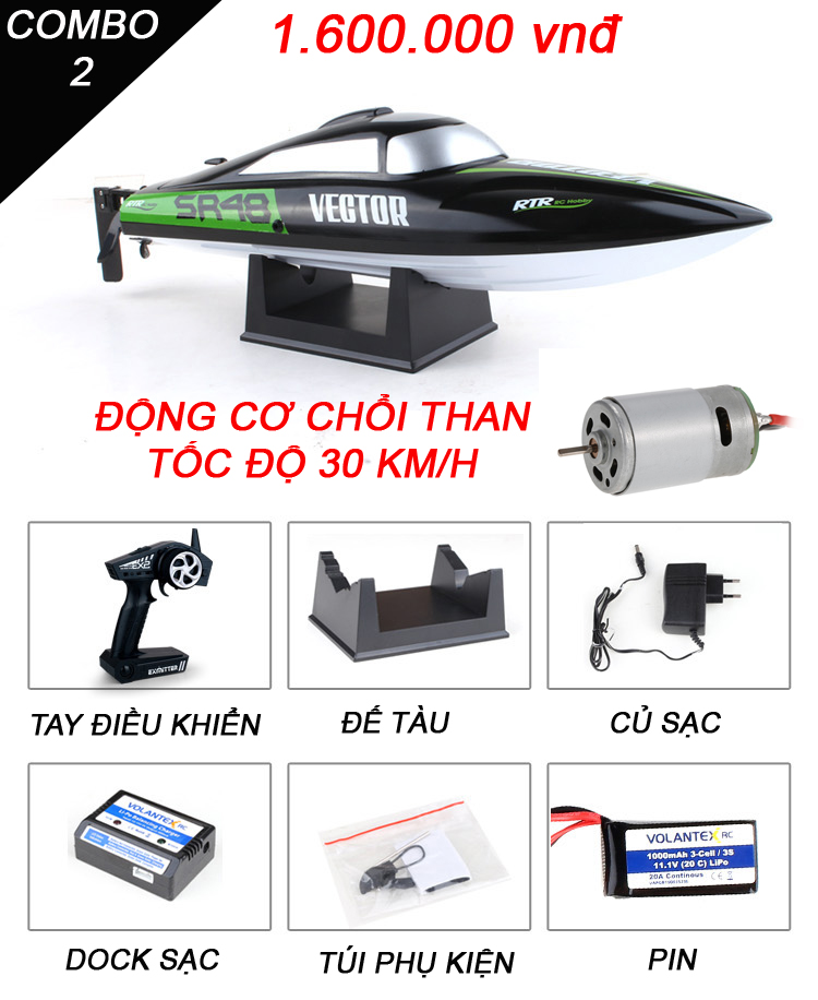 vector sr48 mô hình cano tàu thủy thuyền điều khiển từ xa chính hãng giá rẻ