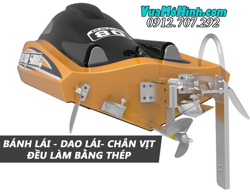 Cano điều khiển từ xa cỡ lớn tốc độ cao Volantex Vector SR80