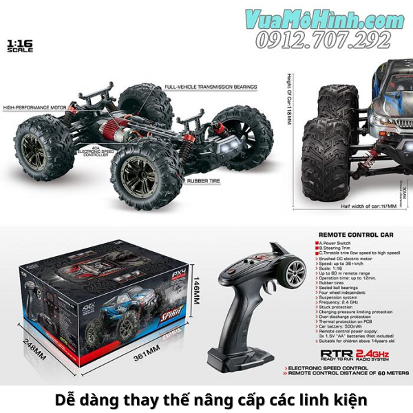 Xinlehong 9135 xe địa hình điều khiển đồ chơi ô tô