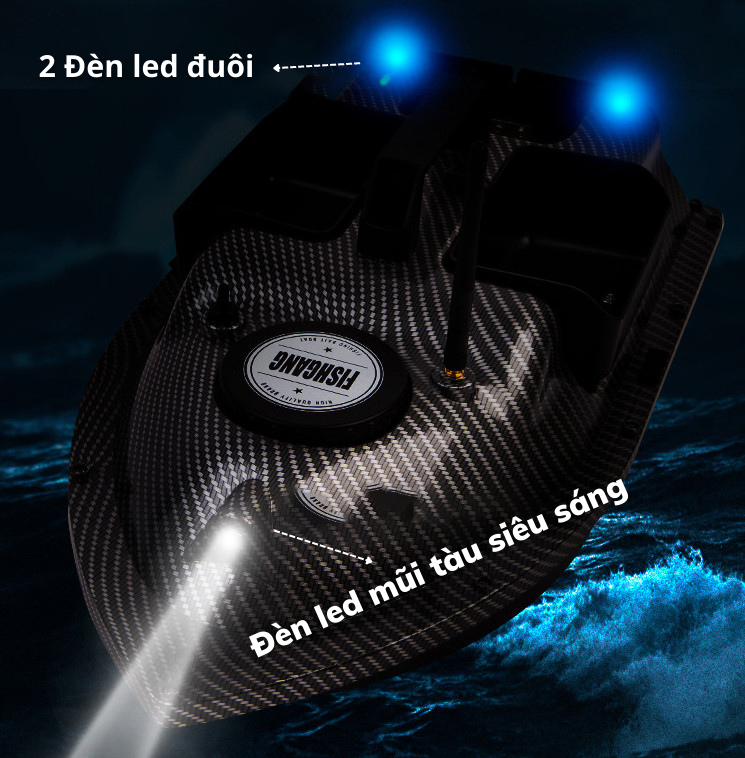 Thuyền thả thính 3 ben Kosi Hunter V4 tàu thả thính cano thả thính