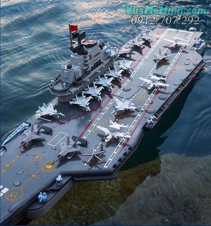 Tàu khu trục sân bay cỡ lớn T41 hãng JJRC mô hình hàng không mẫu hạm JY-9801 tàu chiến cano tàu thuỷ thuyền