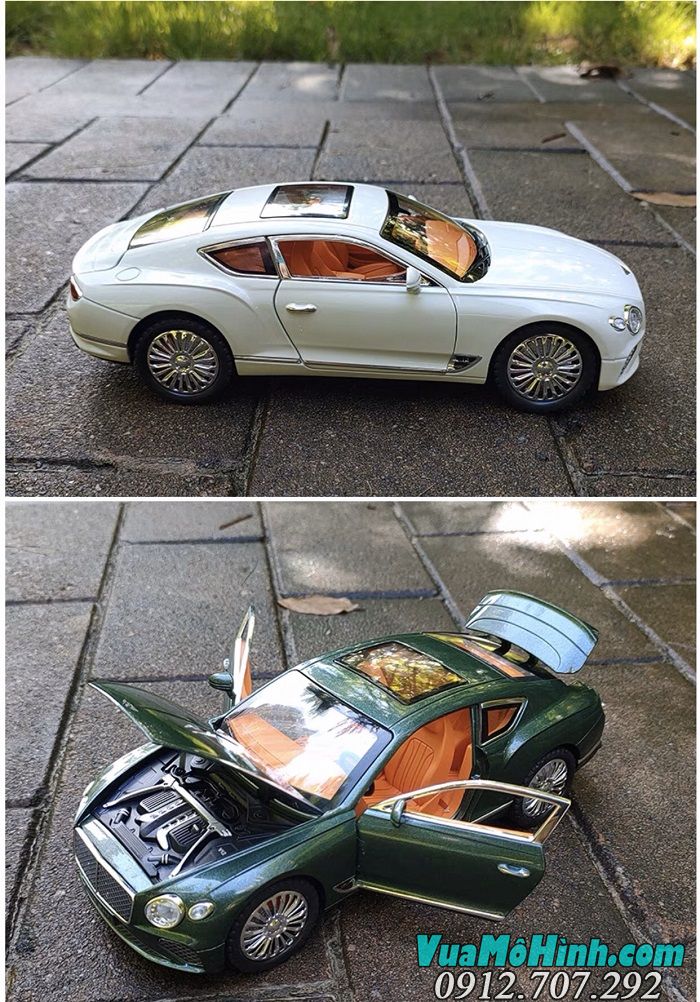 Mô hình xe ô tô Bentley Continental tỉ lệ 1/24 hãng Chezhi