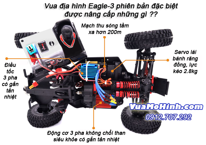 đồ chơi mô hình xe hơi Eagle-3 ( FY 03 ) xe ô tô đua địa hình off road điều khiển từ xa chính hãng tốc độ cao