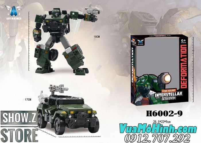 Robot biến hình Transformers AOYI H6002-9A biến hình thành Xe Tăng TB-07A