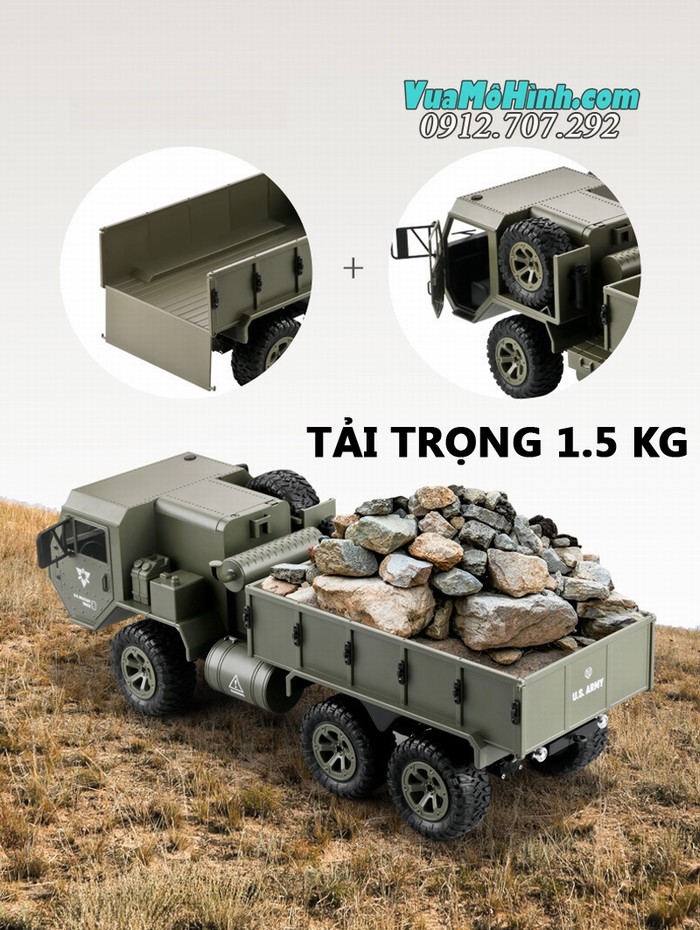 Xe tải quân sự điều khiển từ xa US Military Truck Fayee FY004 FY004A