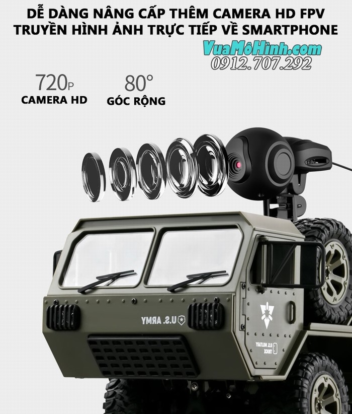 Xe tải quân sự điều khiển từ xa US Military Truck Fayee FY004 FY004A