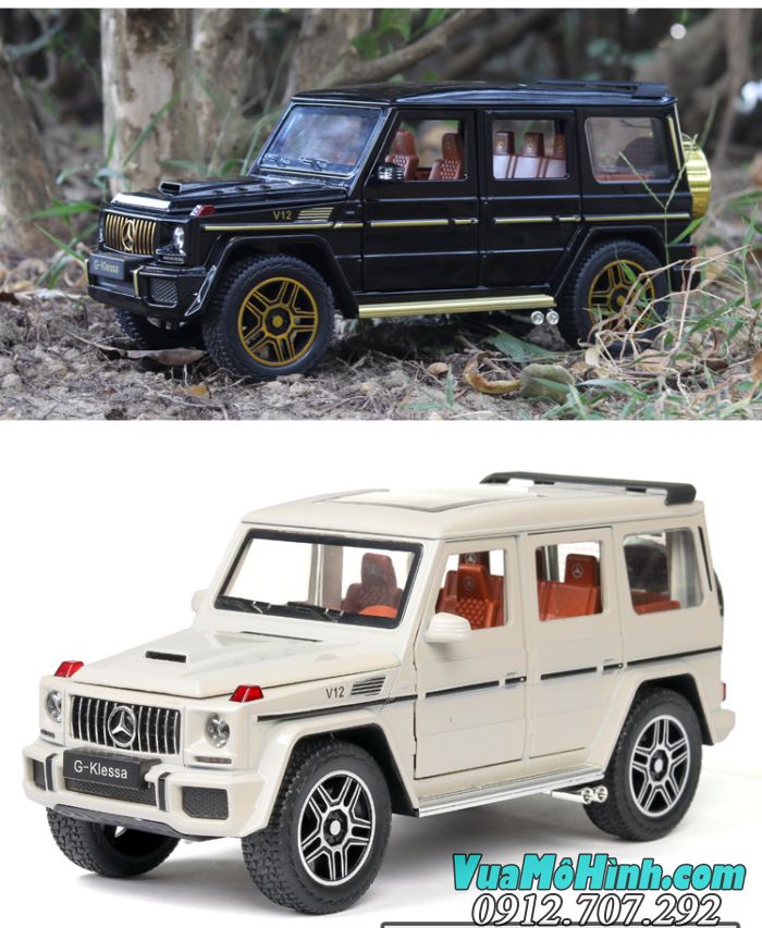 Mô hình siêu xe ô tô Mercedes Benz G63 tỉ lệ 1:24 Chezhi mô hình tĩnh