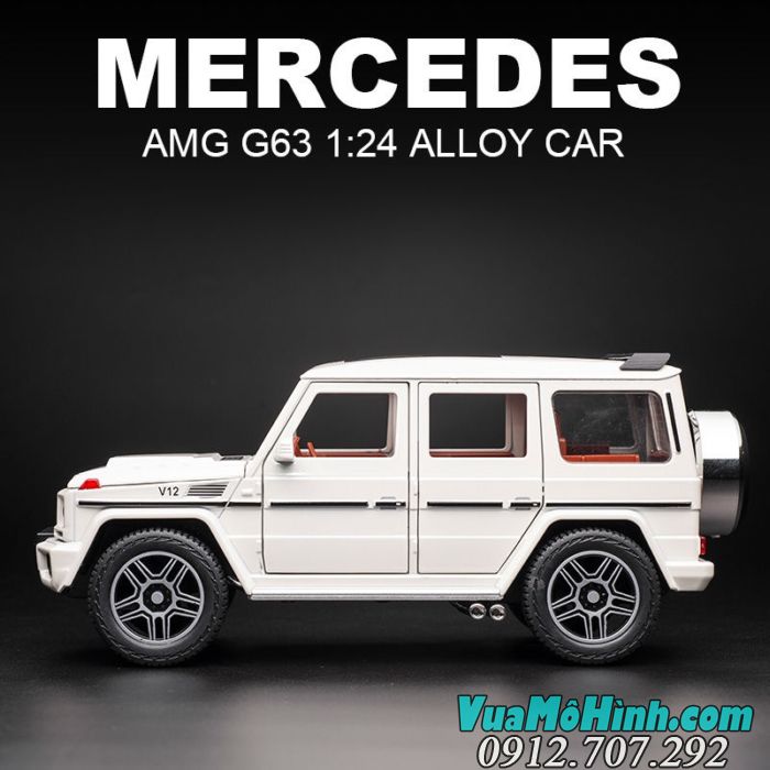 Mô hình siêu xe ô tô Mercedes Benz G63 tỉ lệ 1:24 Chezhi mô hình tĩnh