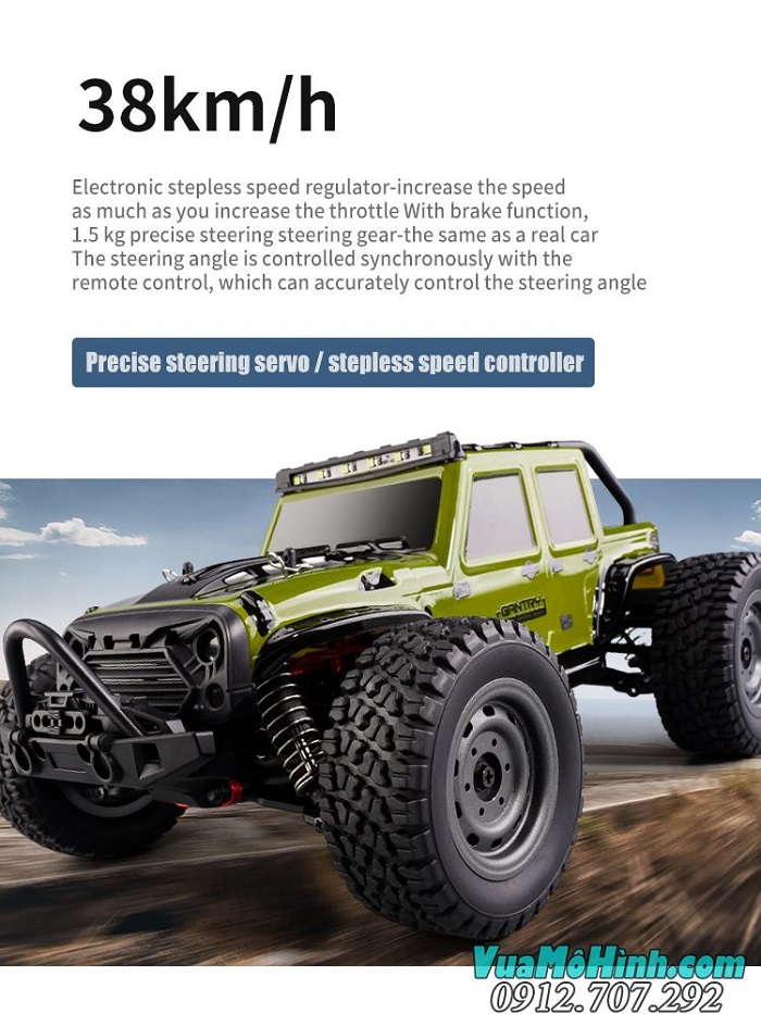Xe địa hình điều khiển từ xa SCY 16103 GANTRY 1/16 2.4G 4WD High Speed RC Truck Car